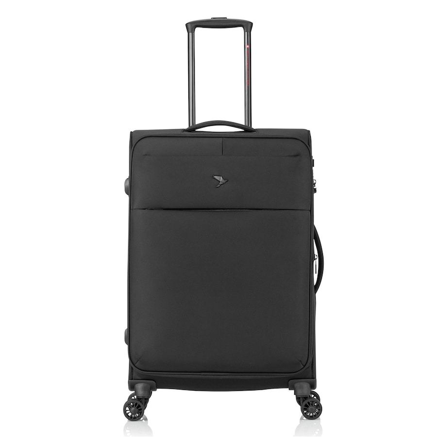 Pack Easy GoUp 4 Rollen Trolley M 65 cm mit Dehnfalte schwarz Schwarz Herren