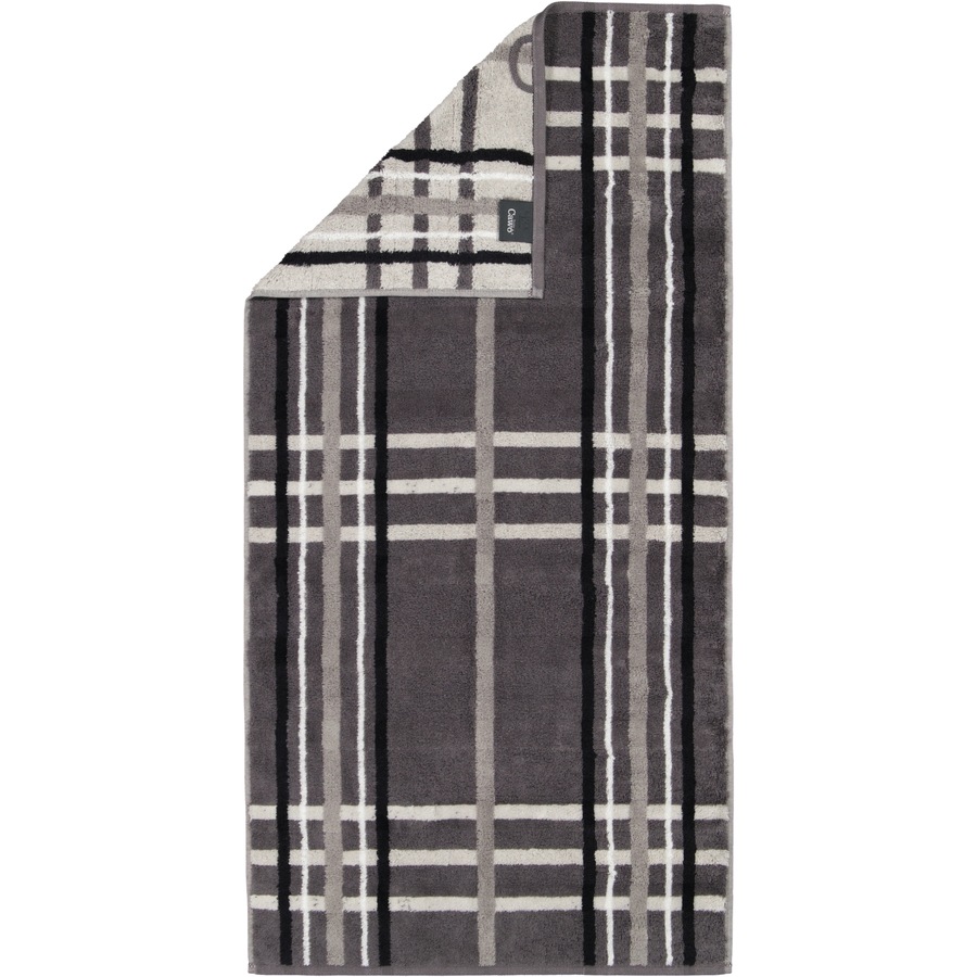 Cawö Handtücher Noblesse Check 1089 anthrazit - 77 Handtuch 50x100 cm