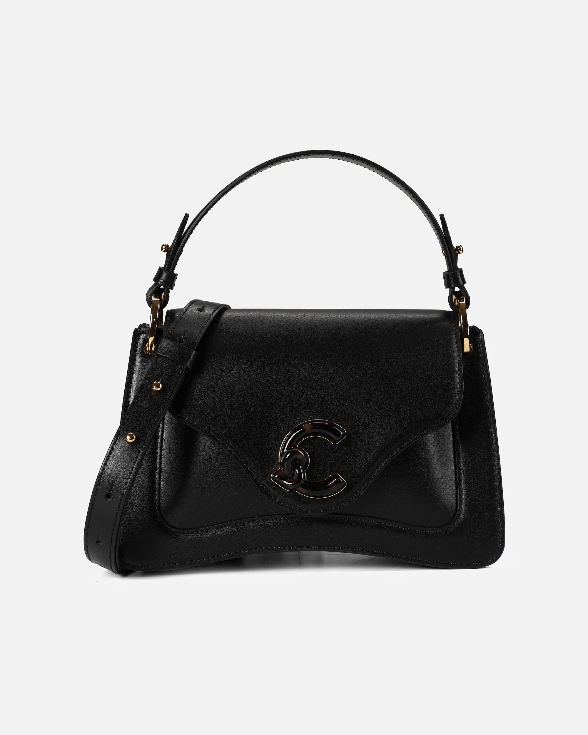 Clutch für Weiblich Coccinelle C-Me Henkeltasche noir