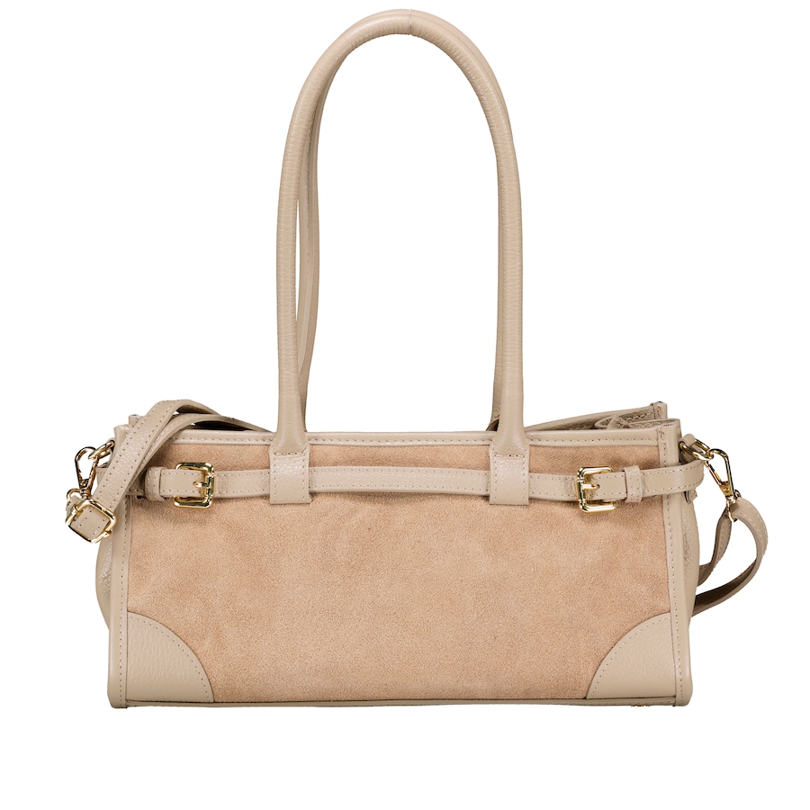 Hausfelder Manufaktur Shopper Velours Beige Damen