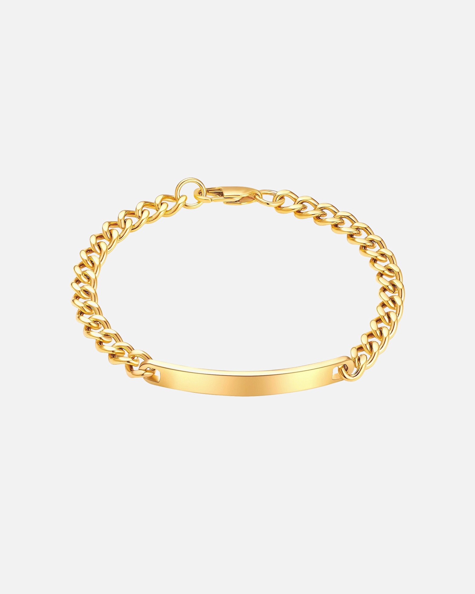 Armband für Männlich True Rebels Armband Edelstahl in Gelbgold 19 cm