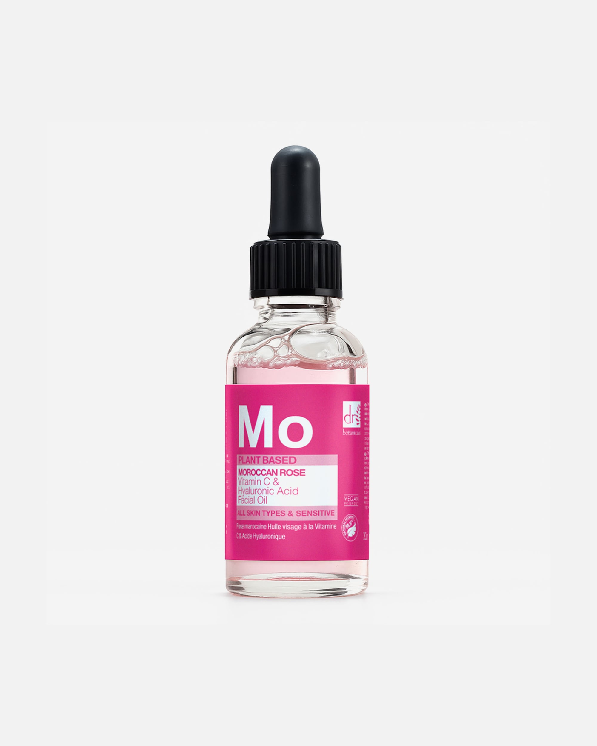 Gesichtsöl für Unisex Dr Botanicals Marokkanisches Rosen-Gesichtsöl mit Hyaluronsäure und Vitamin C 30 ml
