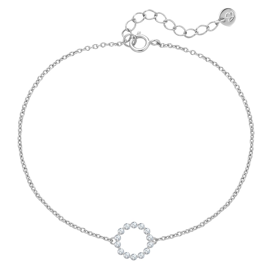 Glanzstücke München Armband aus Sterling Silber in mit Zirkonia 17,0 cm Basislänge + 3,0 Verlängerung Damen