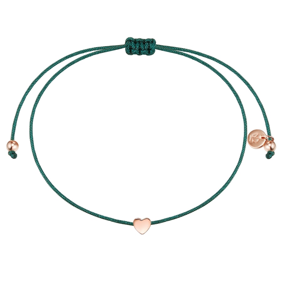 Glanzstücke München Armband Herz Sterling Silber in Roségold 15,0 - 22,0 cm, flexibel einstellbar Damen