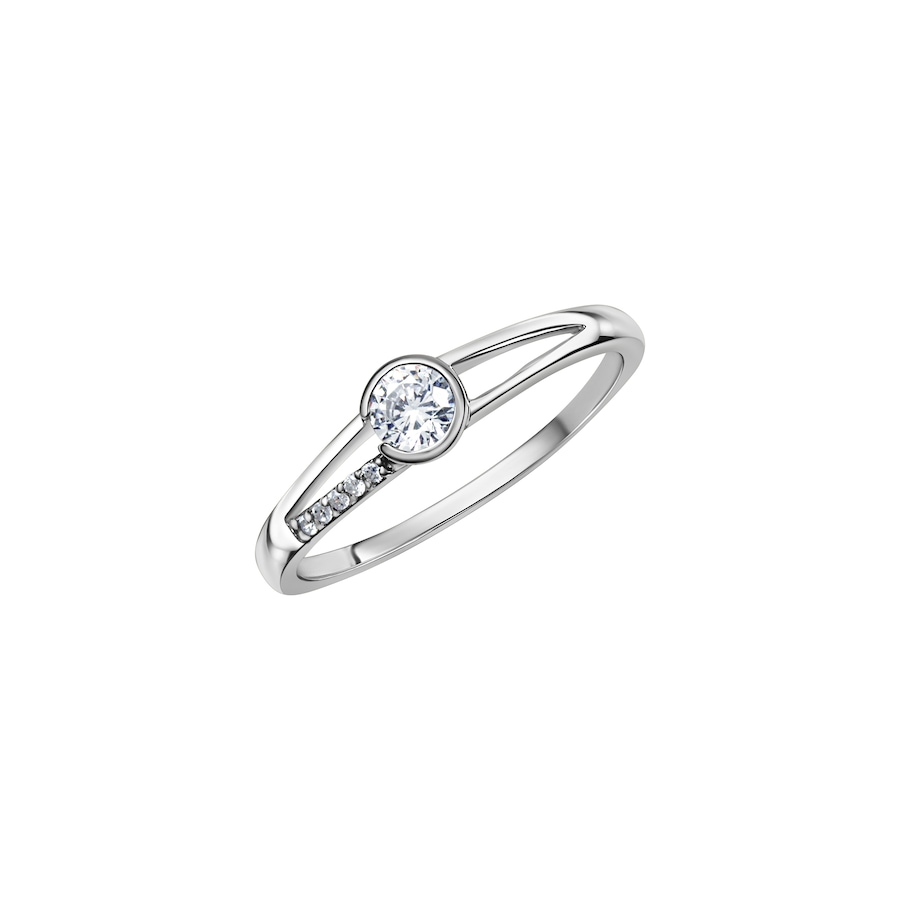 Fascination by Ellen K. Ring 375/- Gold Zirkonia weiß 058 (18,5) Damen