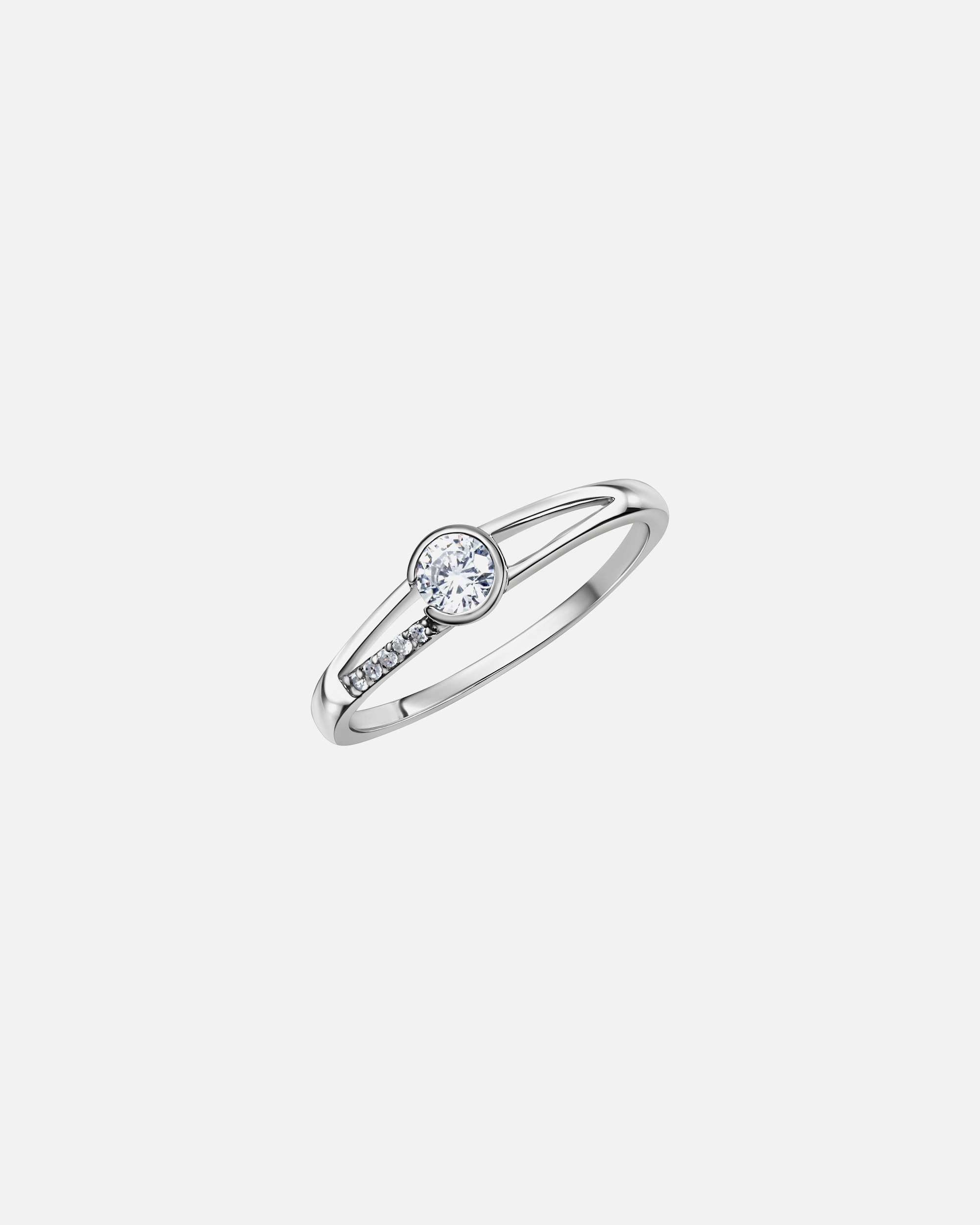 Ring für Weiblich Fascination by Ellen K. Ring 375/- Gold Zirkonia weiß 052 (16,6)