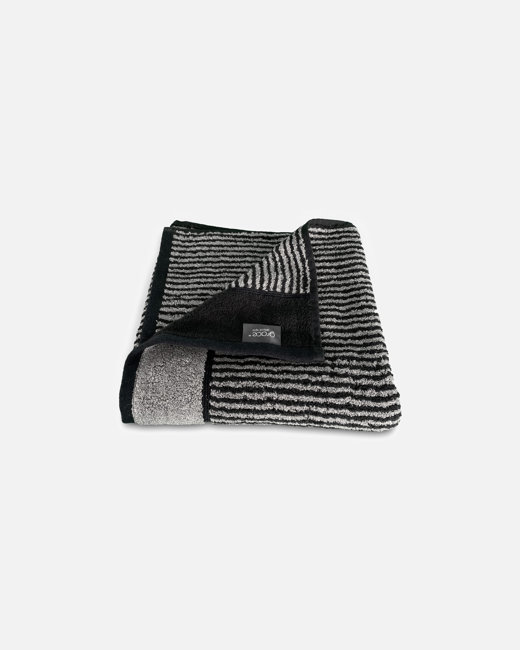 Handtuch für Unisex grace grand spa Handtuch Classic in Doubleface-Optik grau