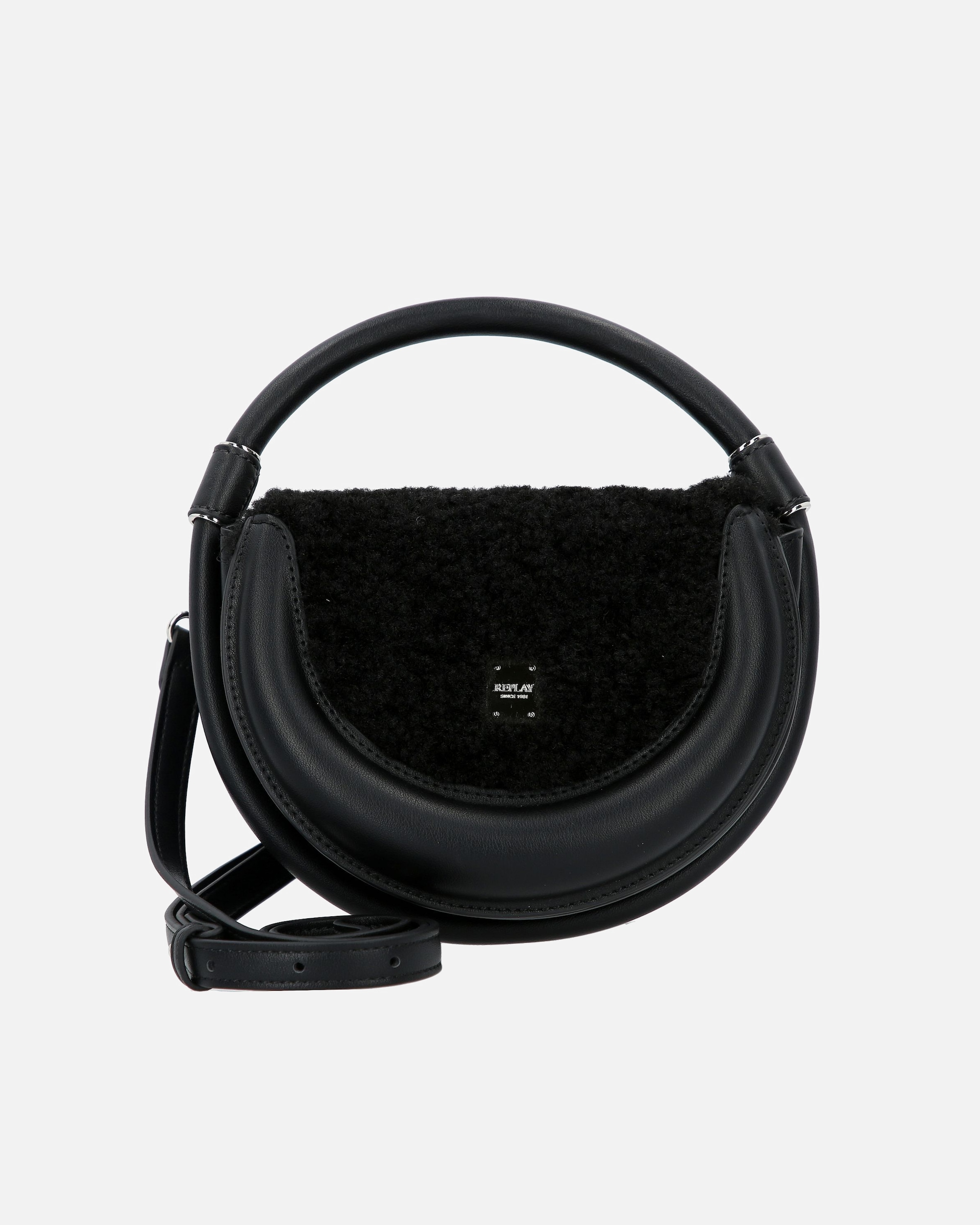 Clutch für Weiblich Replay Henkeltasche black