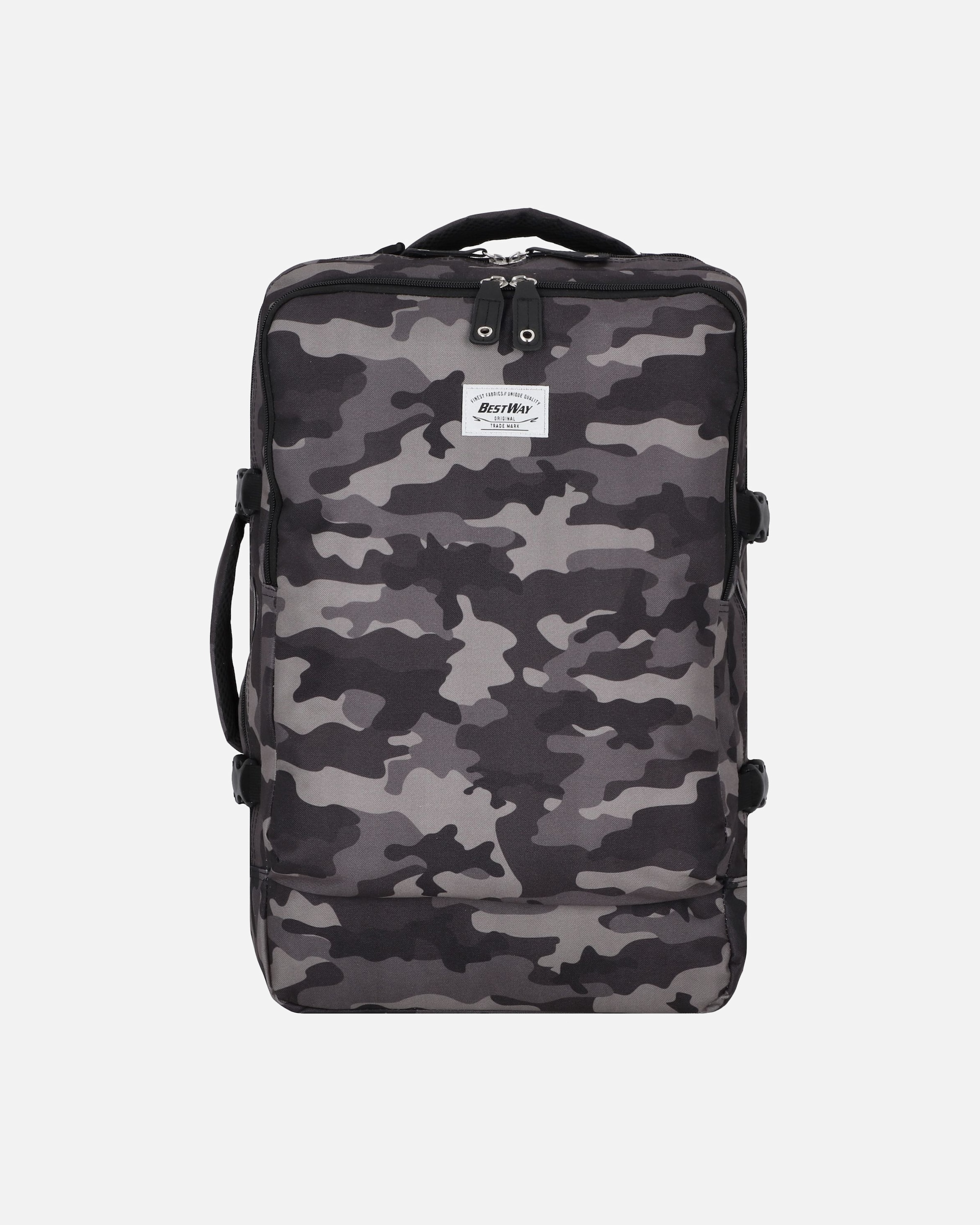 Rucksack für Männlich Worldpack Bestway Daypack schwarz-zement