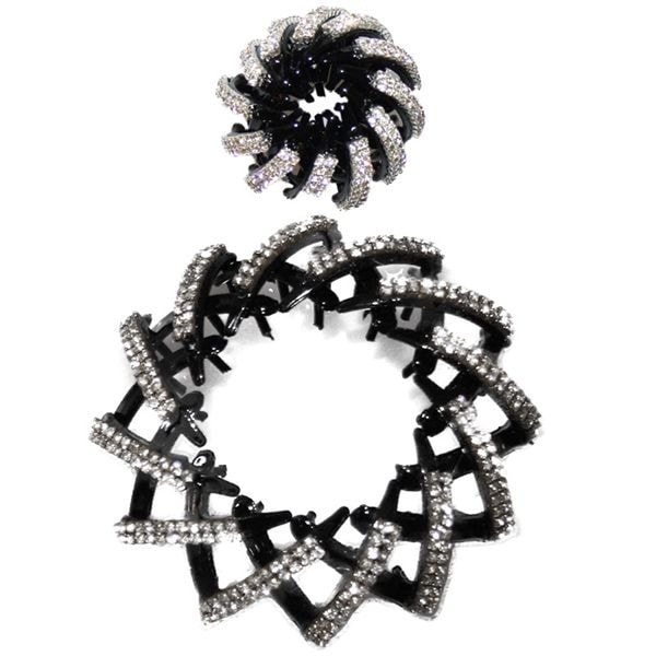 SOHO Pferdeschwanz Haar Spirale Silber Damen