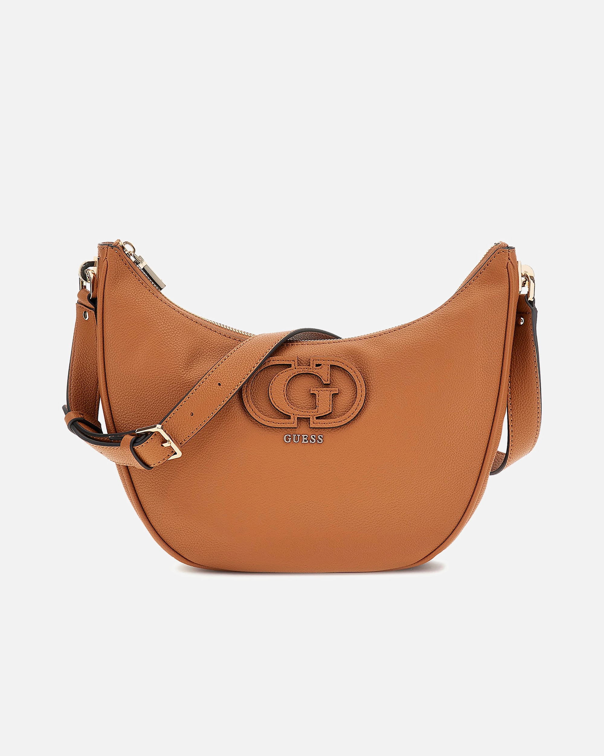 Tasche für Weiblich Guess Beuteltasche Calebra Cognac