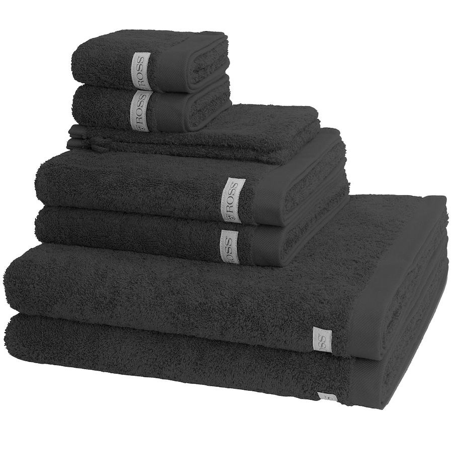 ROSS Handtuch-Set Sinfonie (8-teilig) Schiefer Schwarz