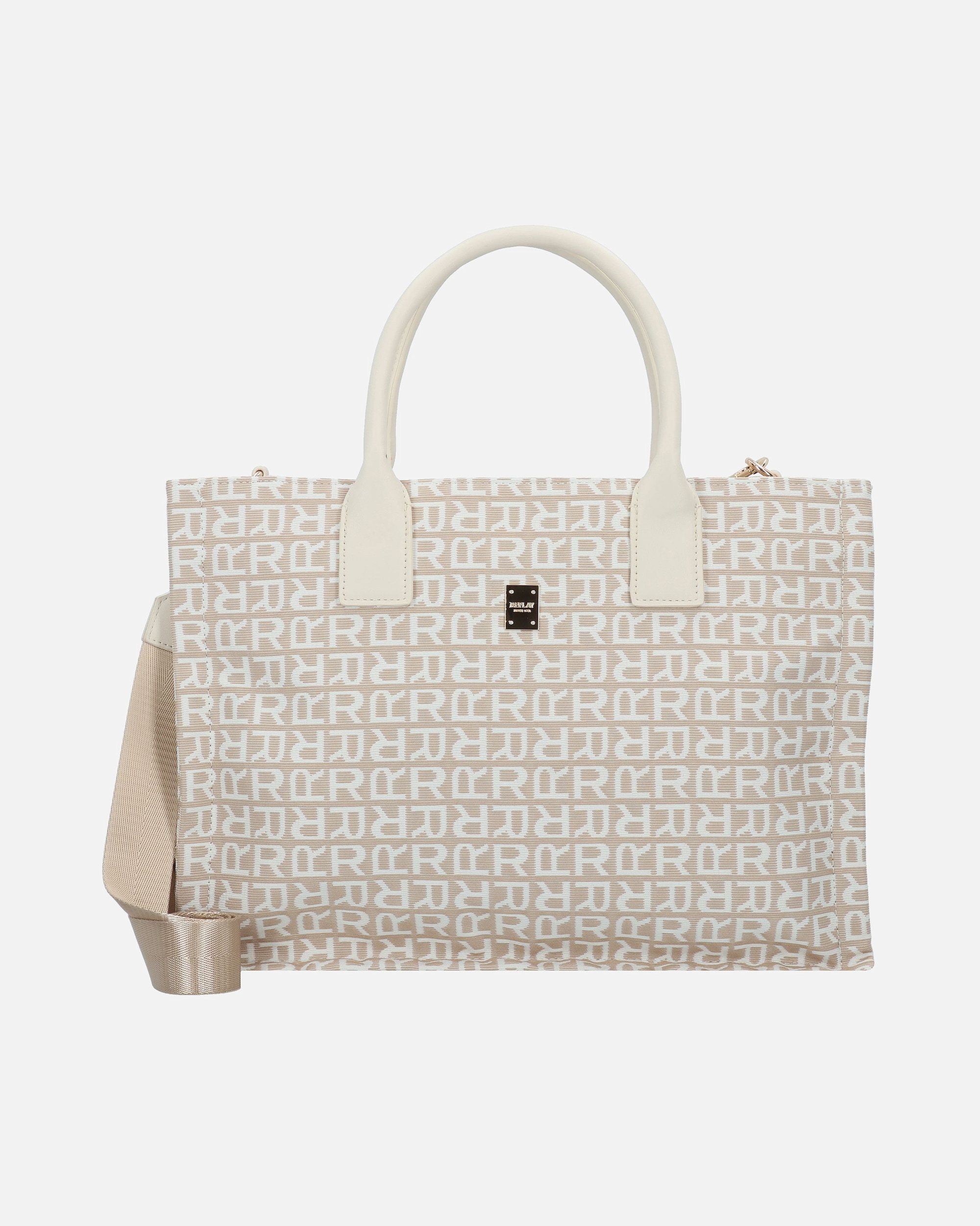 Clutch für Weiblich Replay Shopper safari-drty white