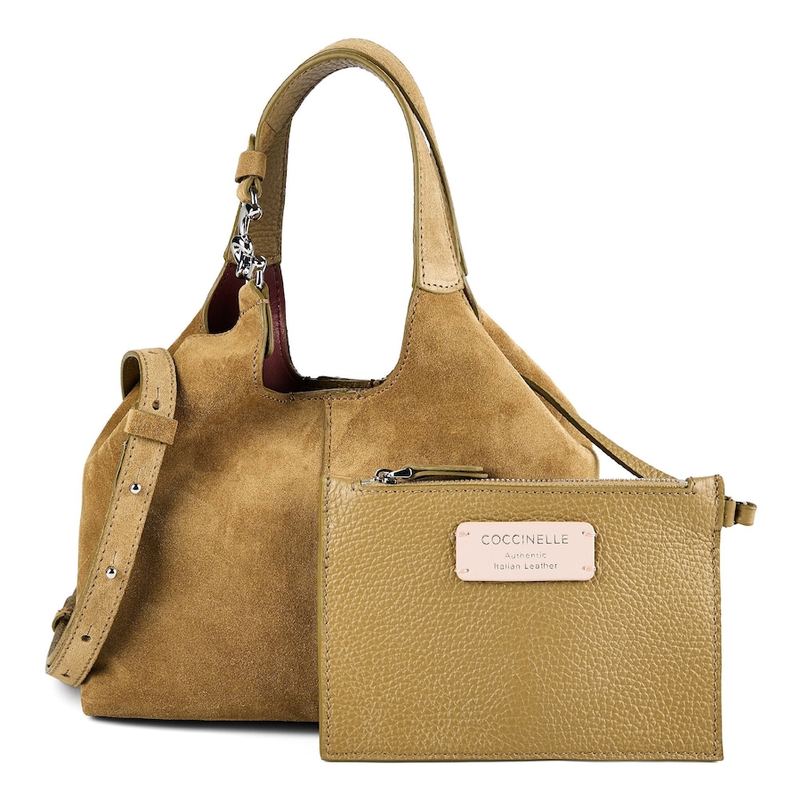 Coccinelle C-Easy Schultertasche seagras-seagras Hellbraun Damen