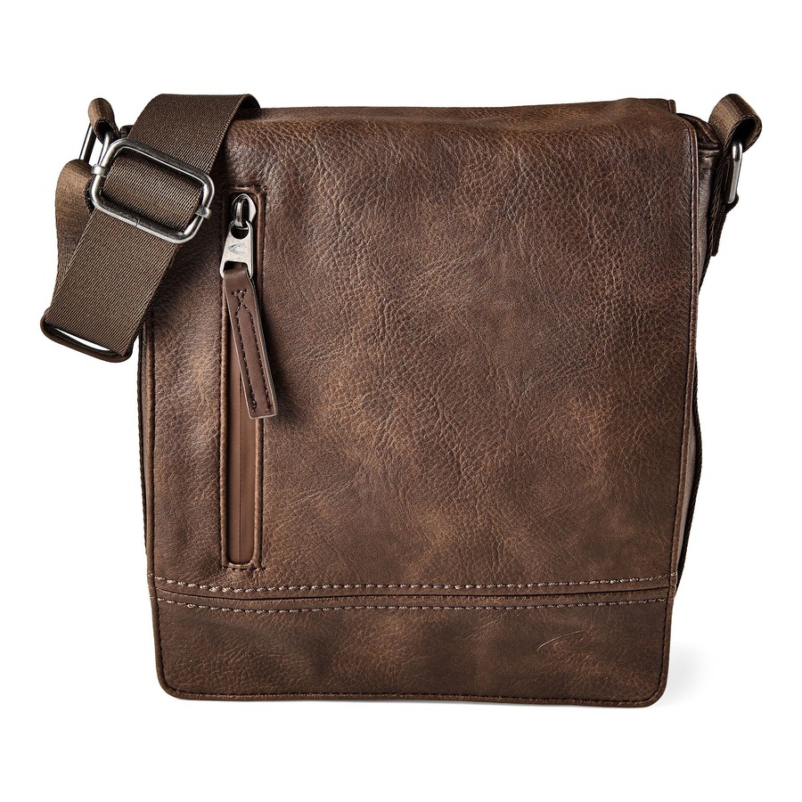 camel active Traces Messenger Leder 20.5 cm brown Braun Herren