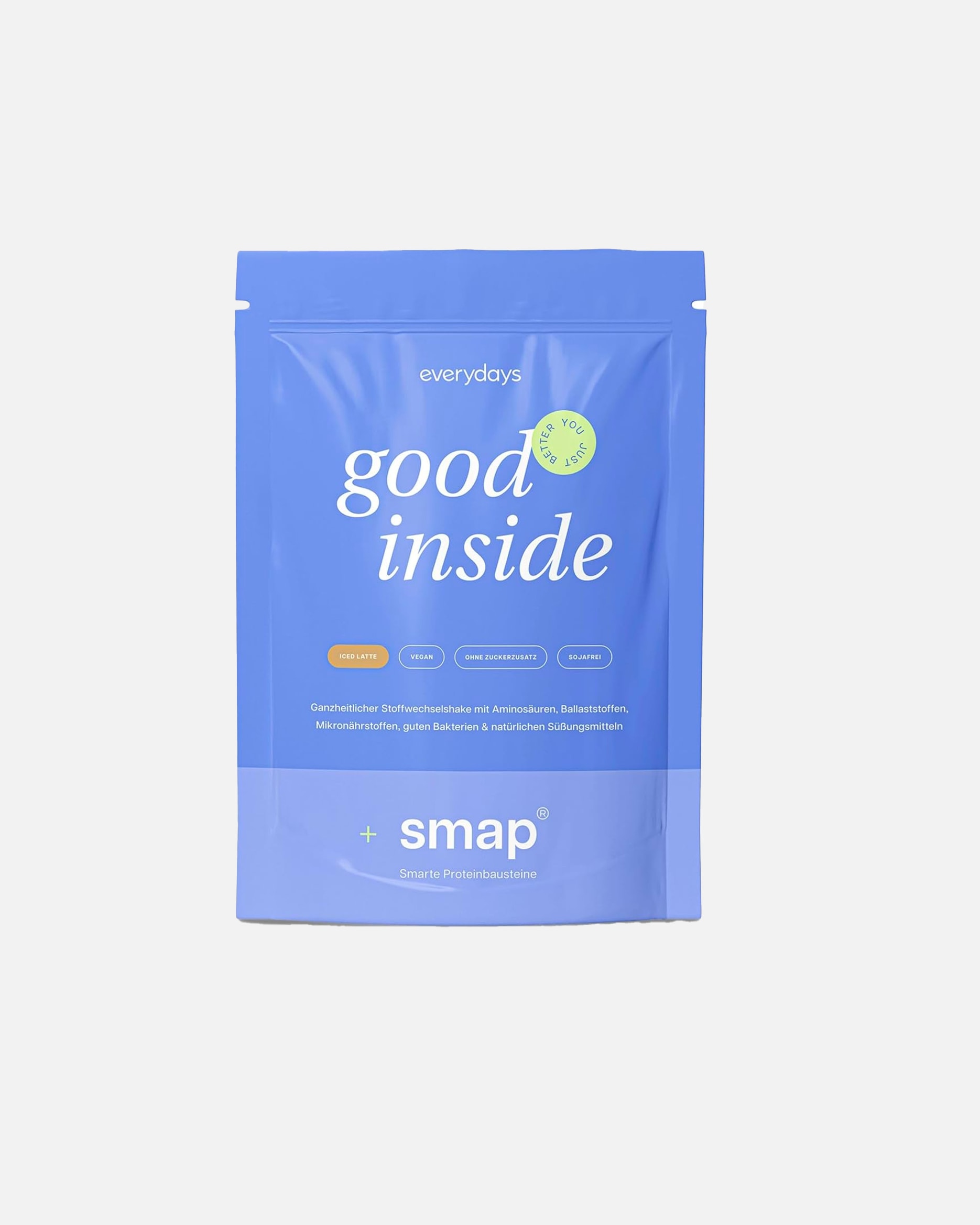 Nahrungsergänzung Proteine für Unisex everydays Default Brand Line good inside shake - Pflanzlicher Protein-Komplex mit Ballaststoffen & Bakterienkulturen Iced Latte
