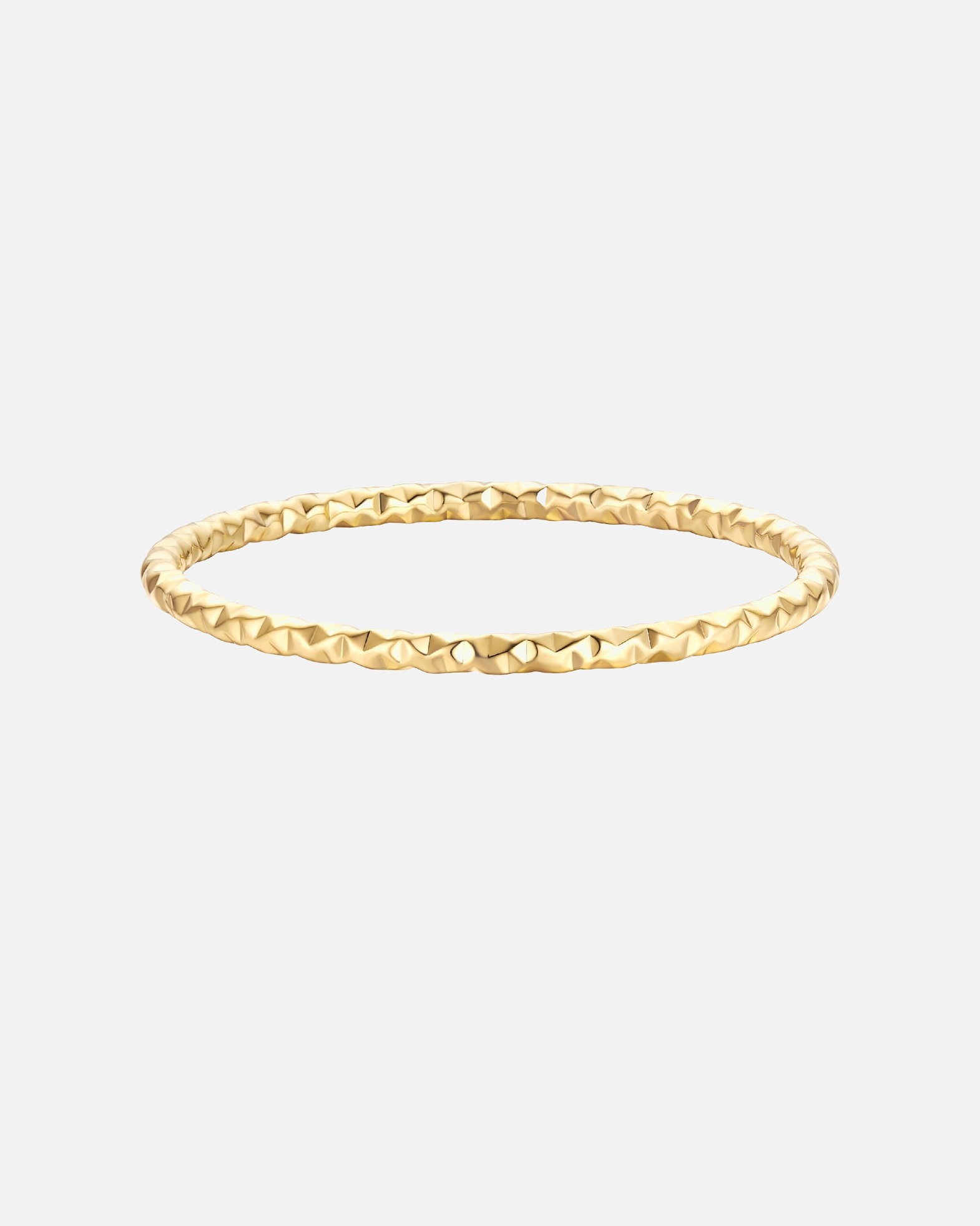 Ring für Weiblich Eastside Ring aus Edelstahl in Gelbgold 52