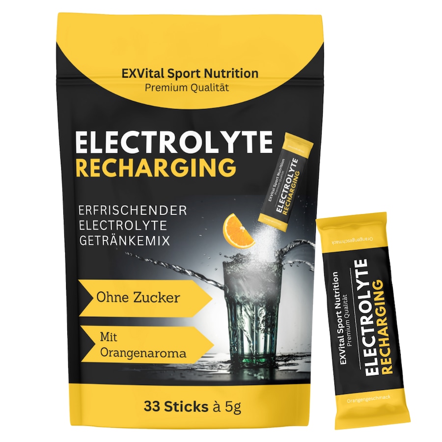 EXVital Elektrolyte Pulversticks mit Orangengeschmack 165 g