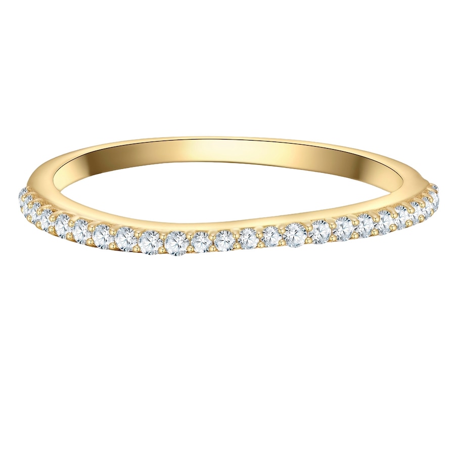 Glanzstücke München Ring aus Sterling Silber in gelbgold mit Zirkonia 58 Damen