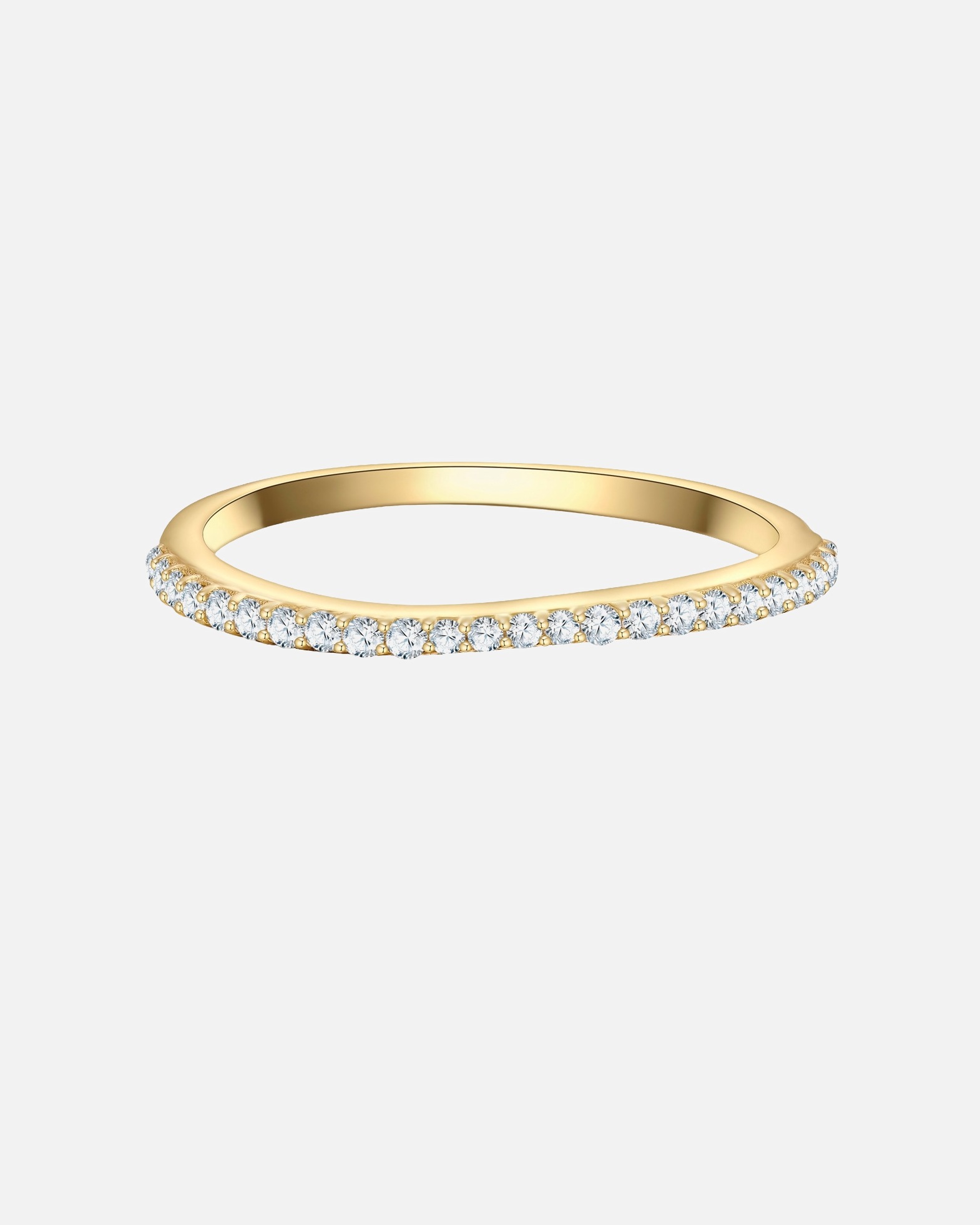 Ring für Weiblich Glanzstücke München Ring aus Sterling Silber in gelbgold mit Zirkonia 56