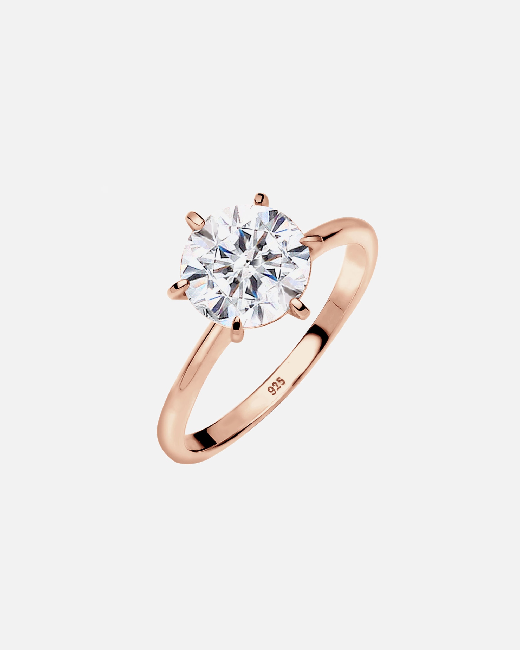 Ring für Weiblich Elli Verlobungsring Weiß 925 Silber, mit Kristallen von Swarovski® 58