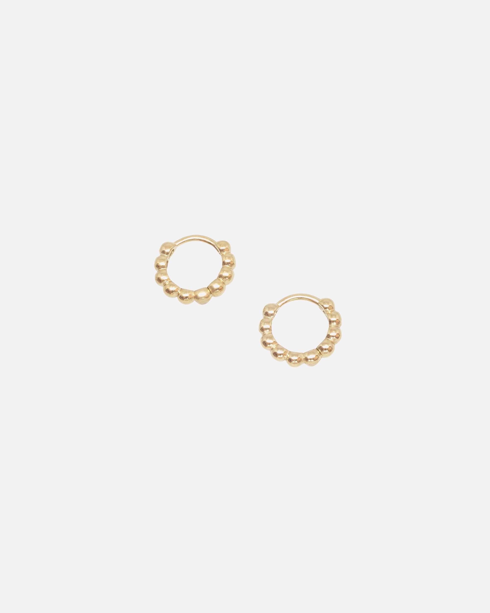 Creolen für Weiblich fejn Default Brand Line Ohrringe Ball Huggie nachhaltiger Echtschmuck Gold