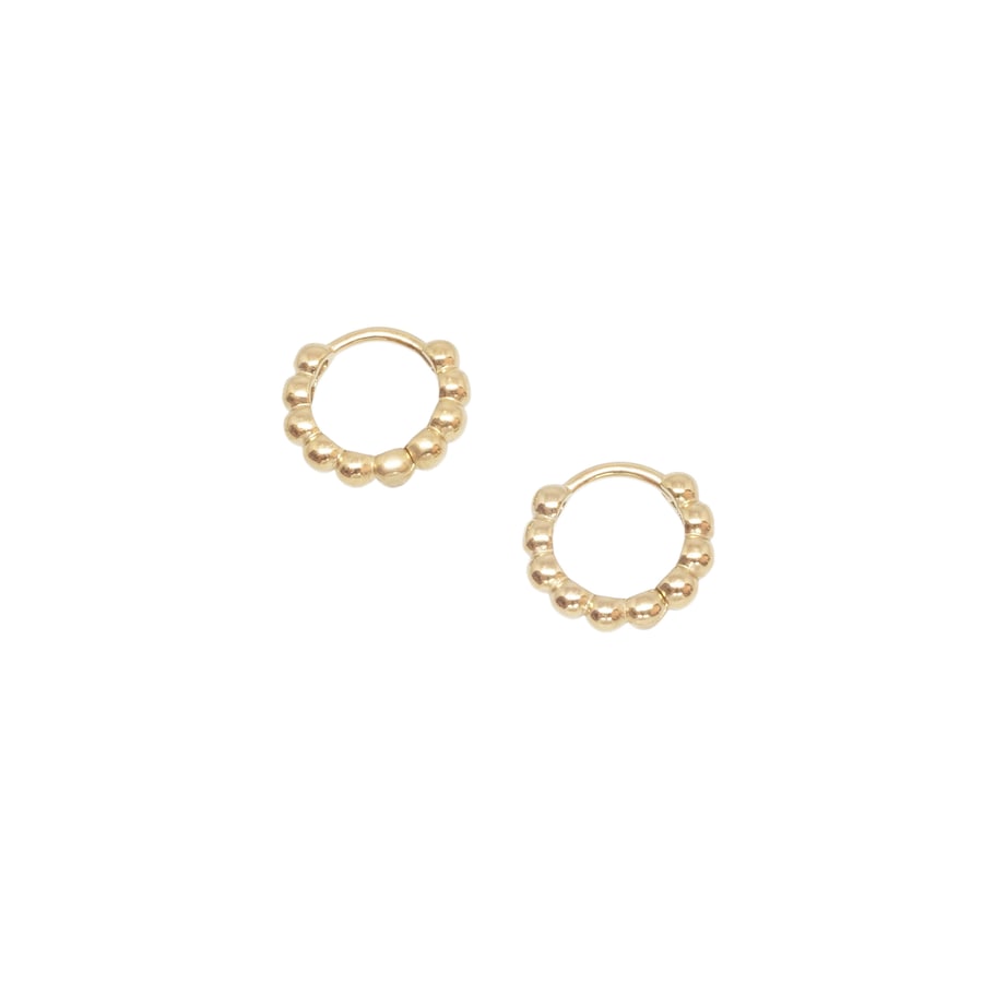 fejn Ohrringe Ball Huggie nachhaltiger Echtschmuck Gold Damen