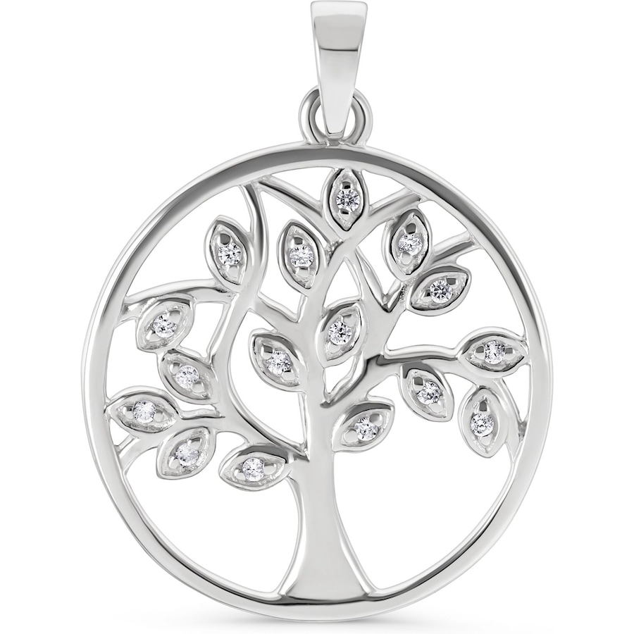 FAVS Anhänger 925er Silber, Farbstein One Size Damen