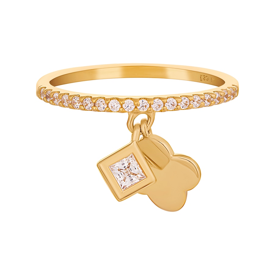 caï Ring 925/- Sterling Silber Zirkonia 048 (15,3) Damen