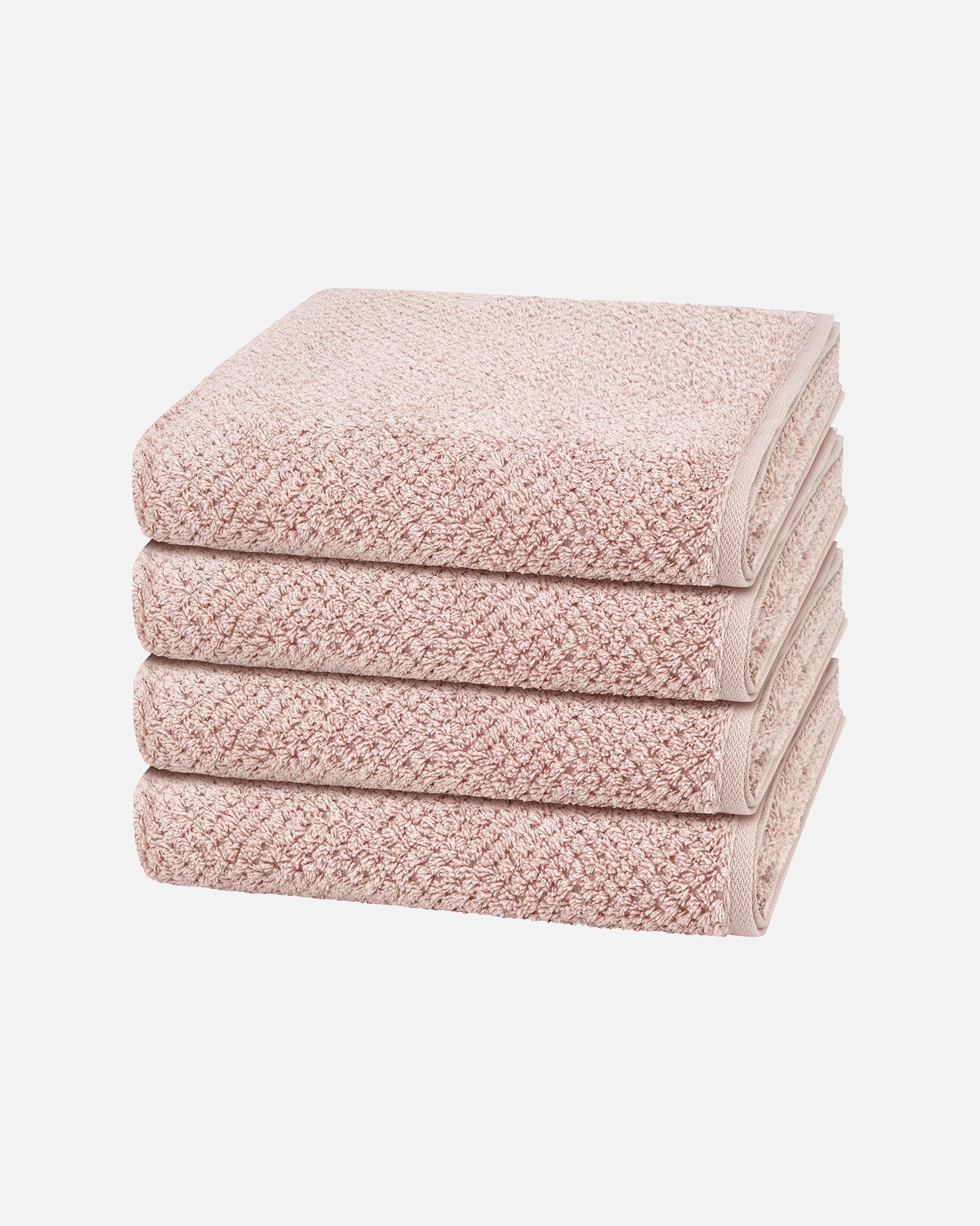 Handtuch für Unisex Cawö Handtuch-Set Pure (4er Set) Puder