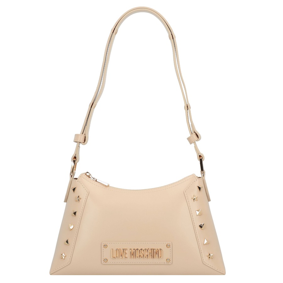 Love Moschino Timeless Schultertasche 28 cm beige Nude Damen