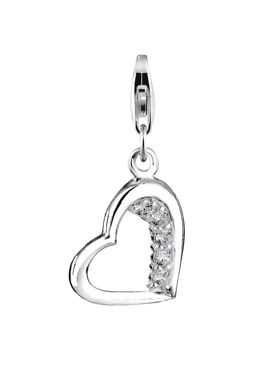 Nenalina Herz Motiv Anhänger Cubic Zirkonia 925 Silber OneSize Damen