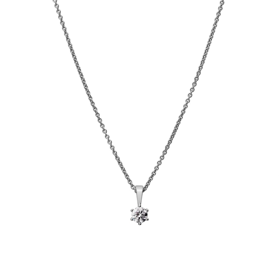 Lyomi Anhänger mit Kette 585/- Gold Diamant Lab Grown weiß 0,25ct. Damen
