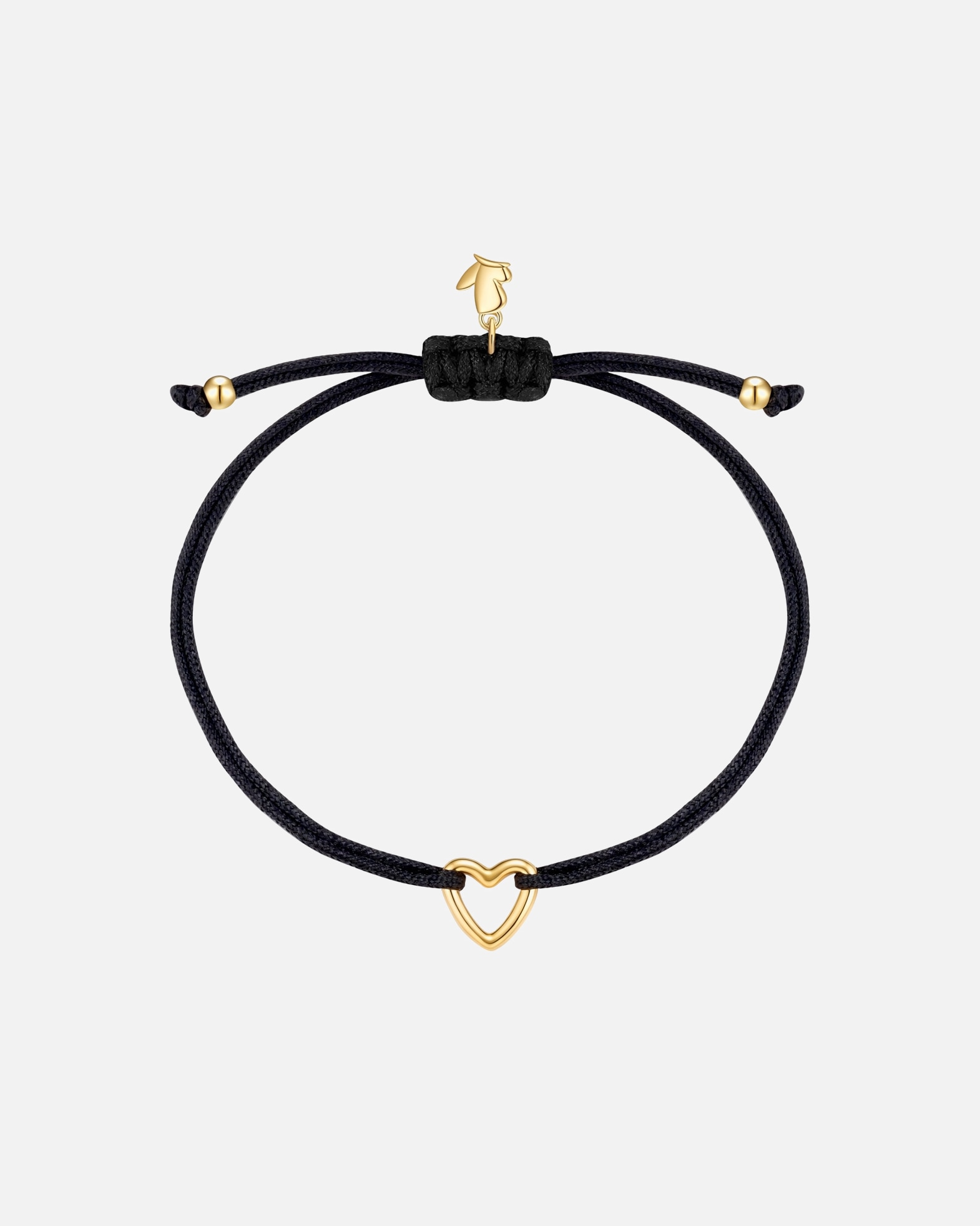 Armband für Weiblich Glanzstücke München Armband Herz aus Edelstahl in Gelbgold 15,0 - 22,0 cm, flexibel einstellbar