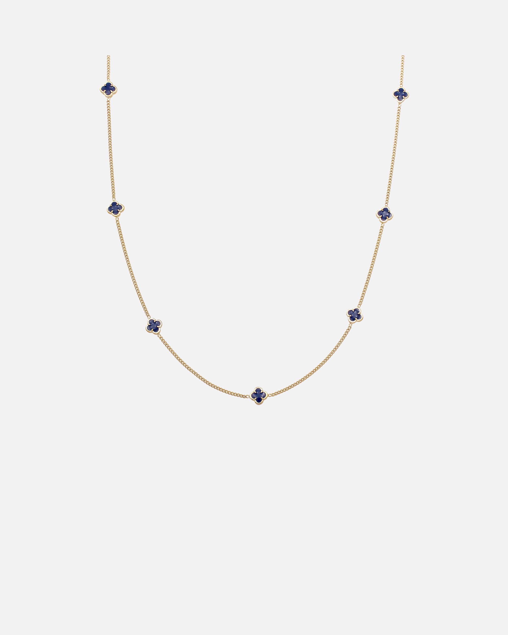 Halskette für Männlich KUZZOI Kleeblatt 925 Sterling Silber goldfarben