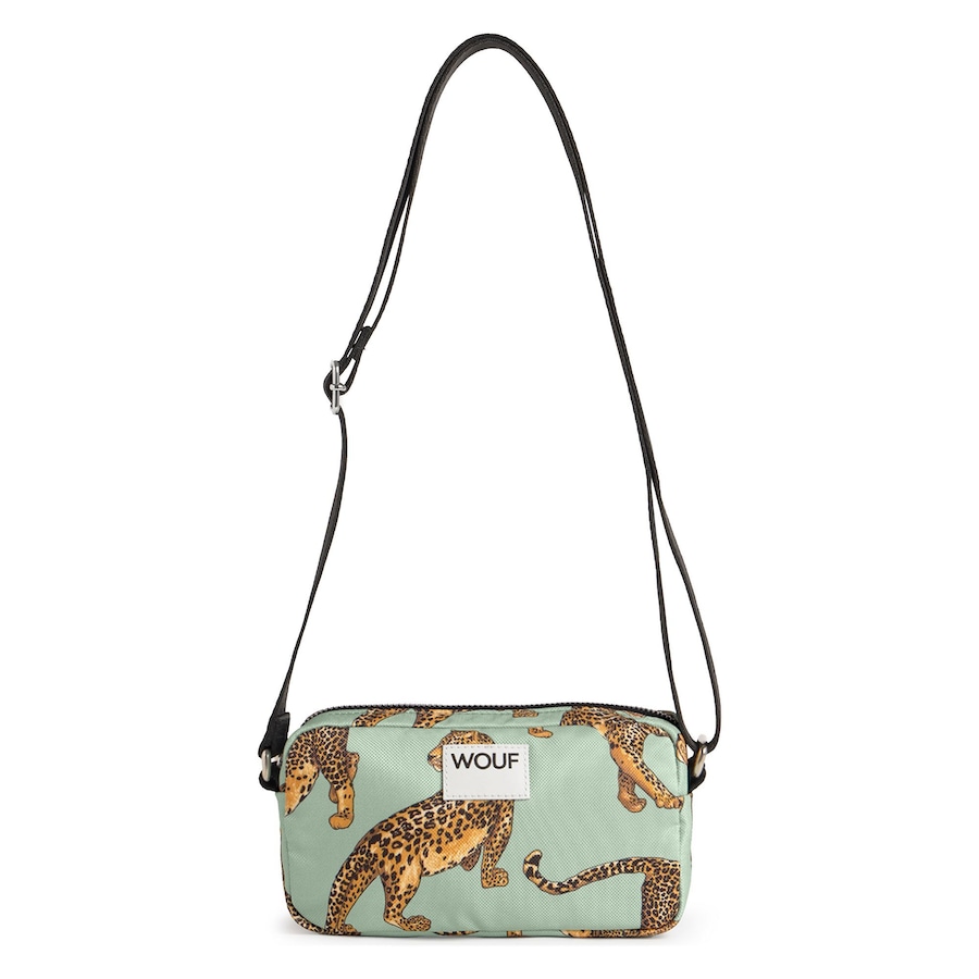 Wouf Daily Umhängetasche emerald leopard Grün Damen