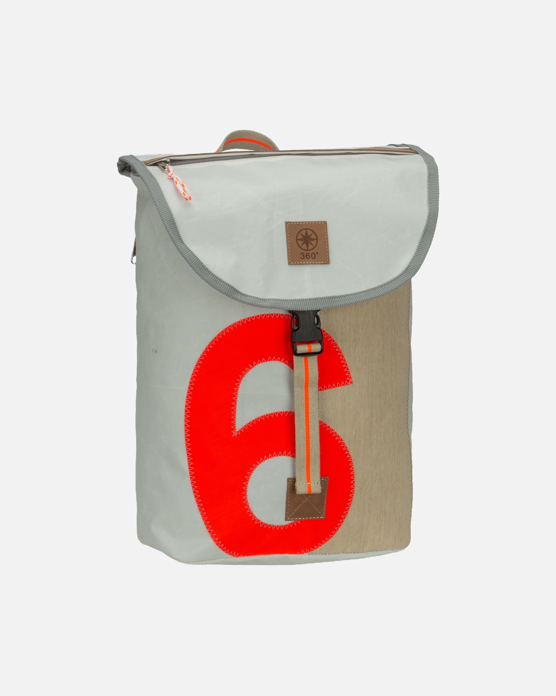 Rucksack für Unisex 360Grad Rucksack Landgang Mini Weiss/Grau