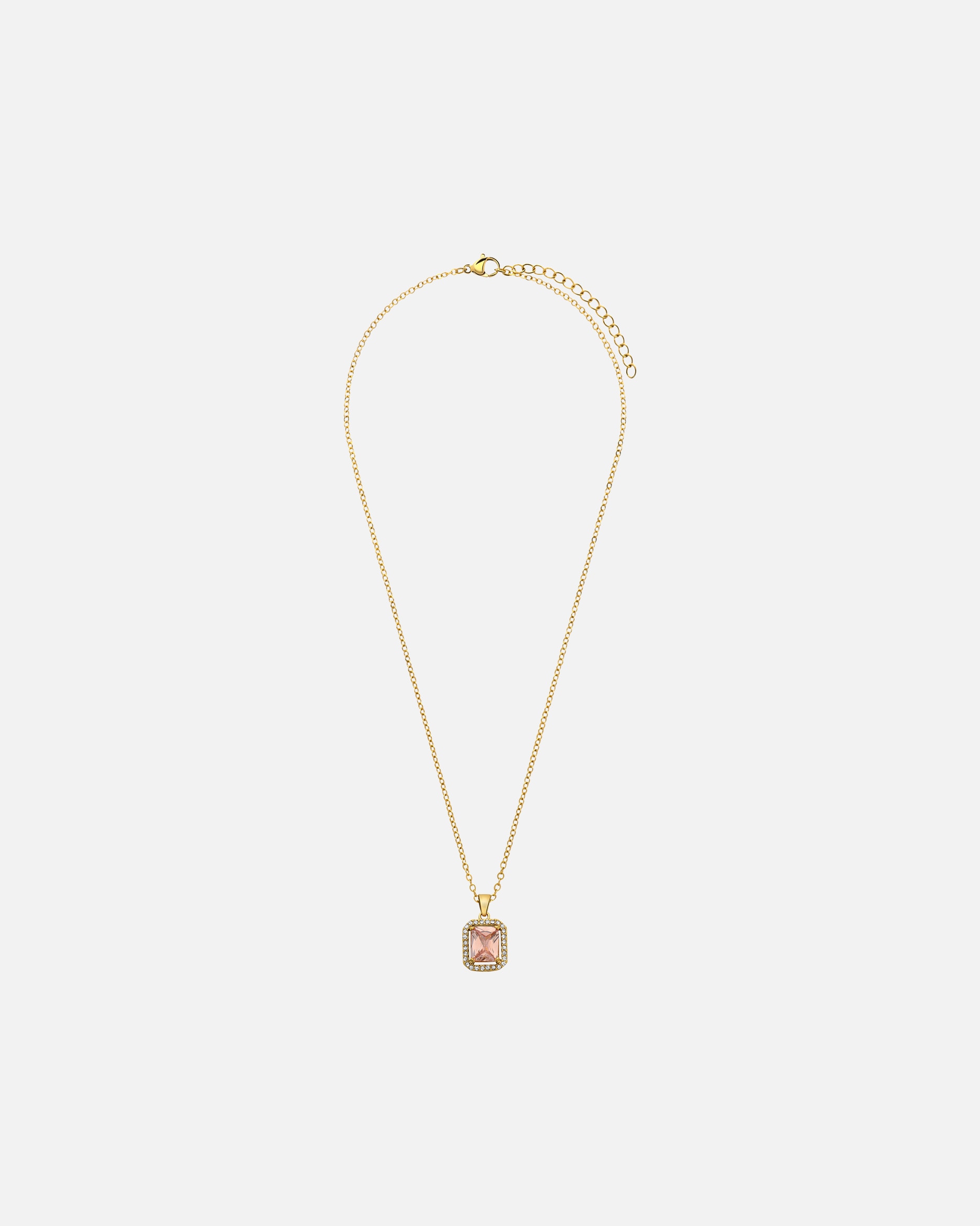 Halskette für Weiblich Lucardi Halskette Stahl 45 cm - Gelbgold Halskette Stahl 45 cm - Gelbgold