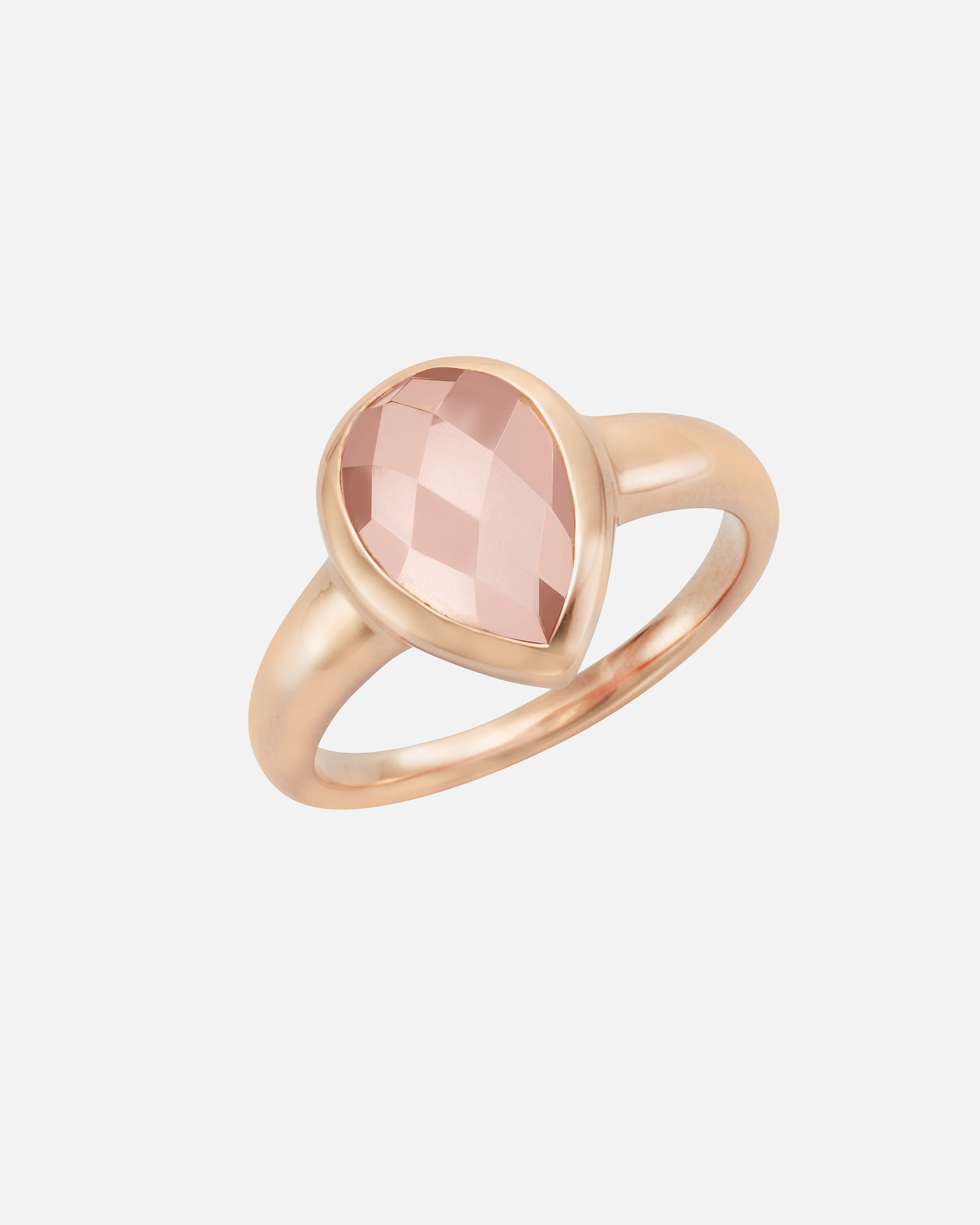 Ring für Weiblich Jamelli Ring 925/- Sterling Silber Rosenquarz rosa 052 (16,6)