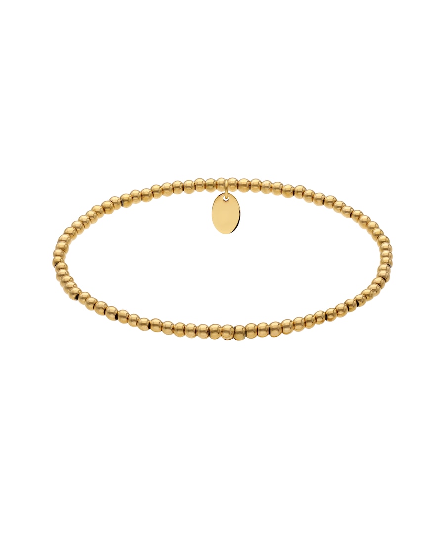 Lucardi Armband Gold mit Kugeln - 17.0 Damen