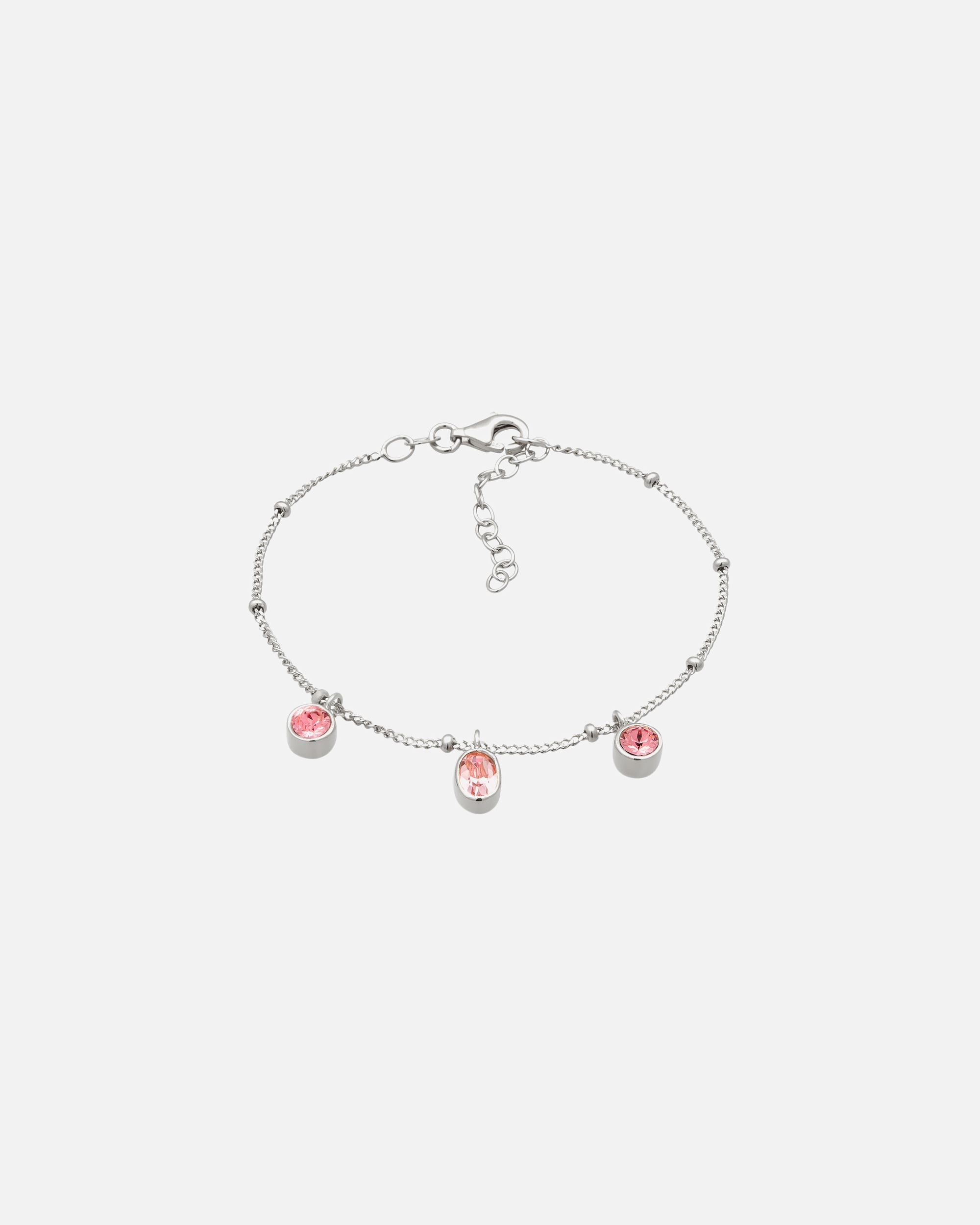 Armband für Weiblich Elli Rosa 925 Sterling Silber, mit Kristallen von Swarovski® silberfarben