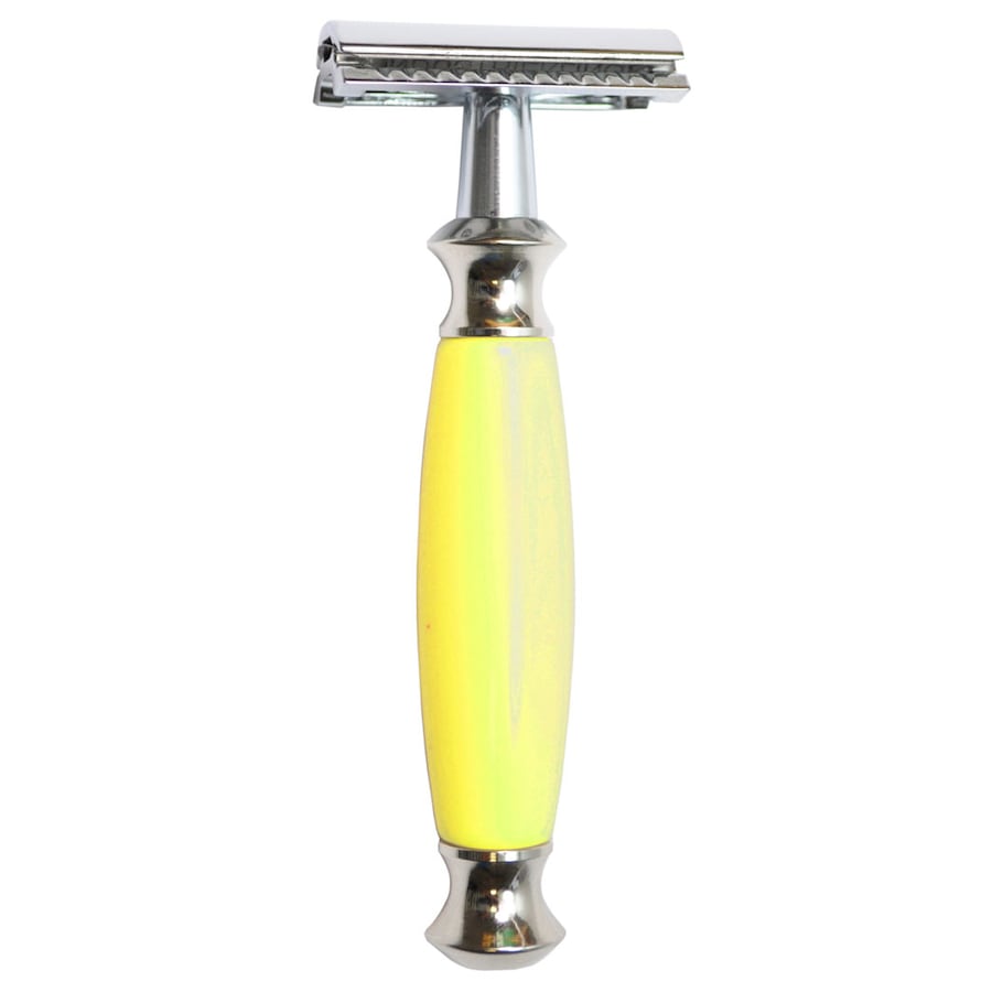 Golddachs Klassischer Rasierhobel Kunststoffgriff Gelb Herren