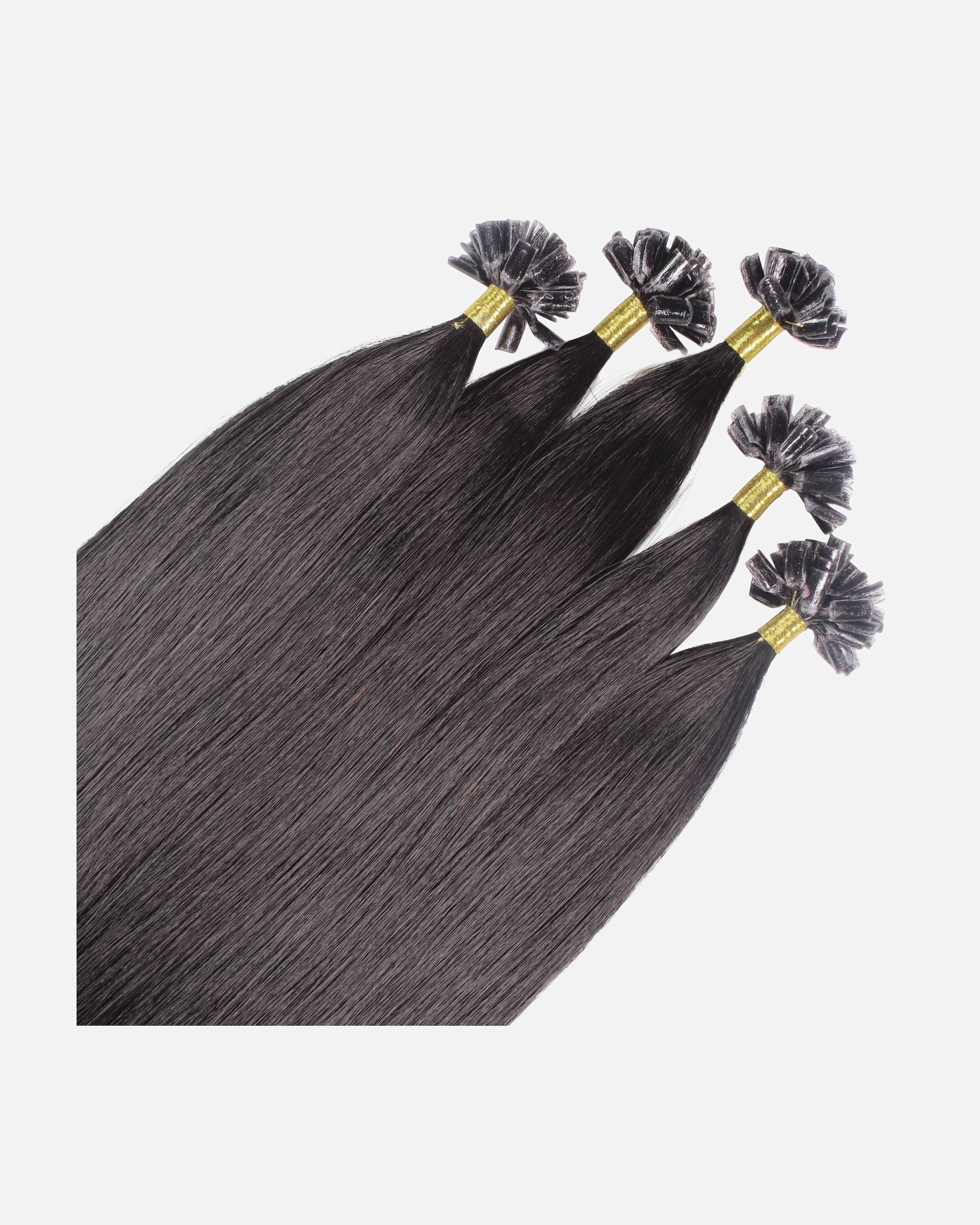 Extensions für Weiblich hair2heart Bonding Extensions Premium Echthaar #4/0 Mittelbraun 0,8g 40cm