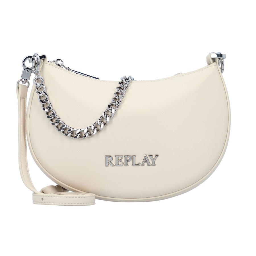 Replay Schultertasche dirty white Weiss Damen