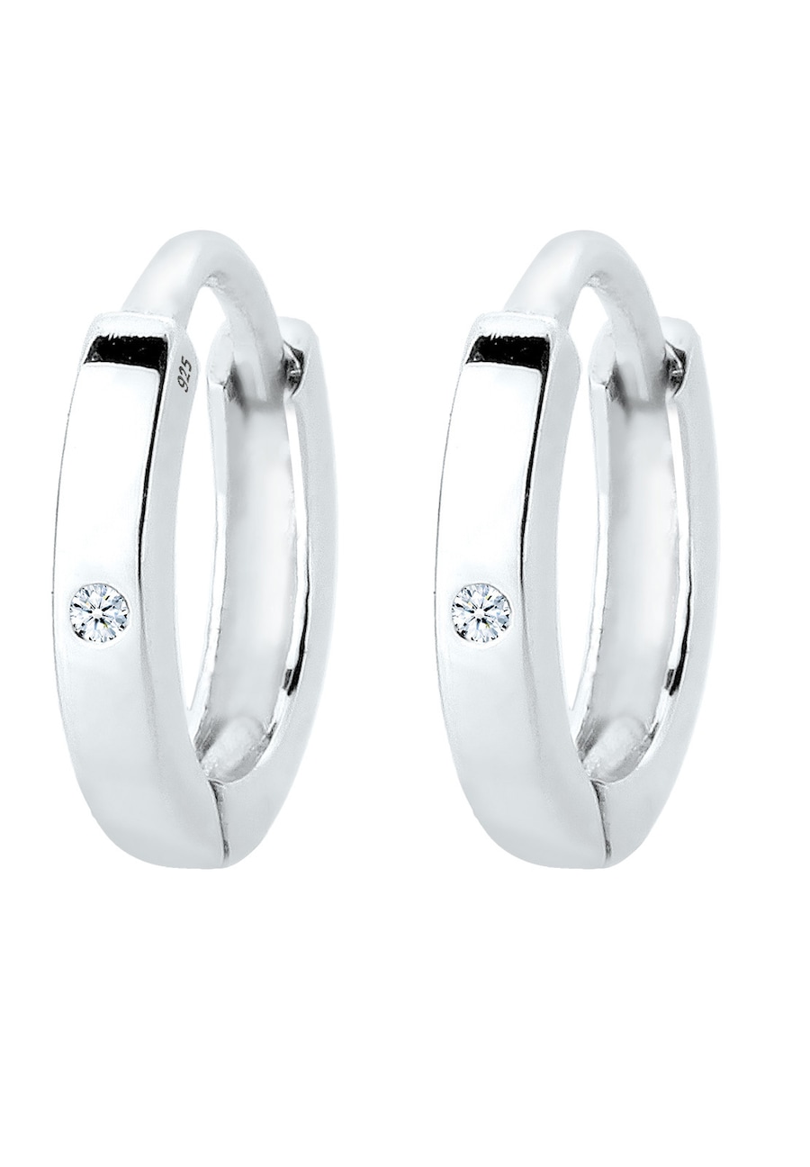 Elli DIAMONDS Creolen Diamant (0.01 ct.) 925 Sterling Silber OneSize Damen