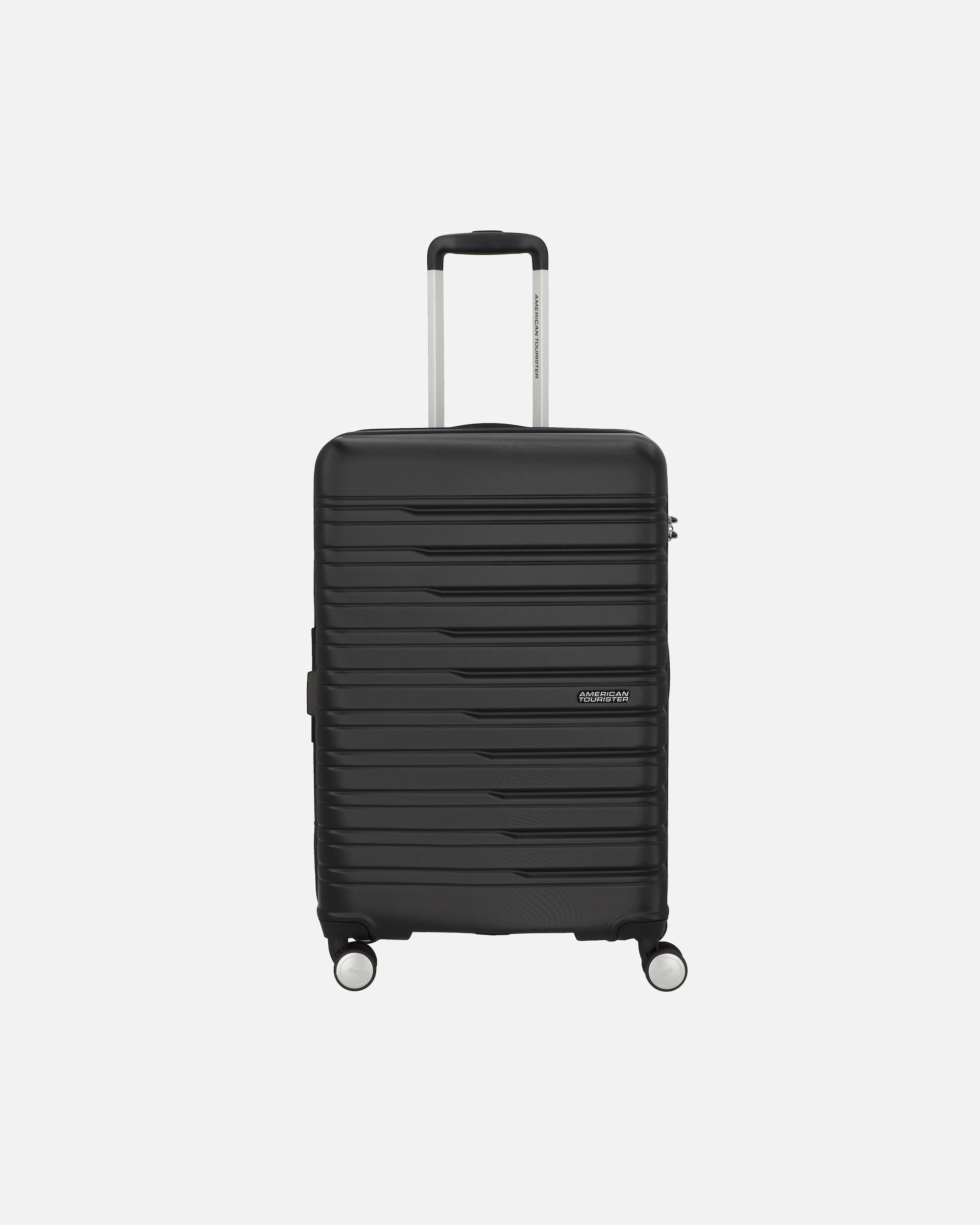 Trolley für Männlich American Tourister Flashline 4 Rollen Trolley 67 cm shadow black