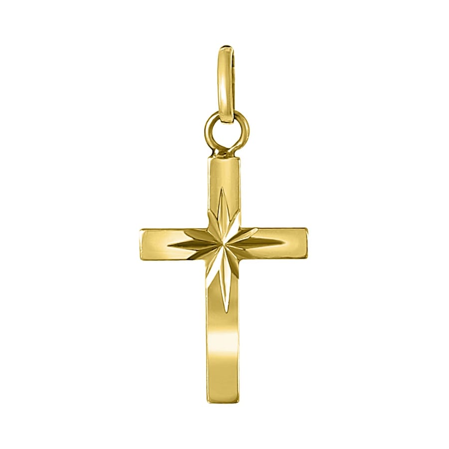 Lucardi Anhänger 585 Gold - goldfarbig Damen