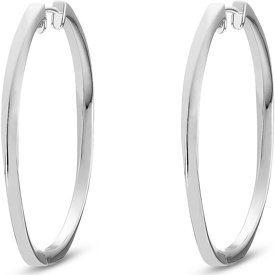 Jette Creolen 925er Silber rhodiniert One Size Damen