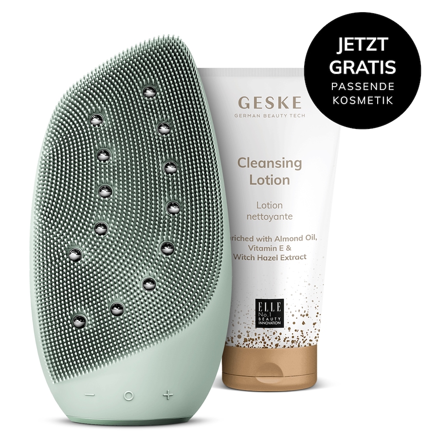 GESKE Sonic Thermo Facial Brush & Face-Lifter | Green + Gratis Kosmetik