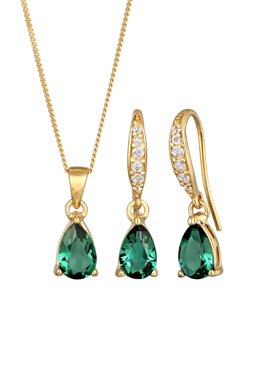 Elli 925 Sterling Silber Edelsteine golfarben Damen